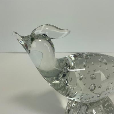 -269- COLLECTIBLE | Clear Glass Pheasant Figure