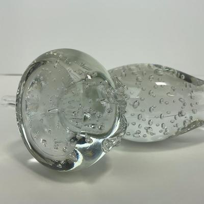 -269- COLLECTIBLE | Clear Glass Pheasant Figure