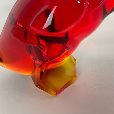 -272- VIKING | Mid Century Epic Amberina Fighting Duck | Head Up