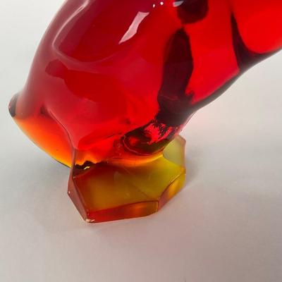 -272- VIKING | Mid Century Epic Amberina Fighting Duck | Head Up