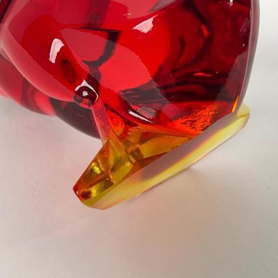-272- VIKING | Mid Century Epic Amberina Fighting Duck | Head Up