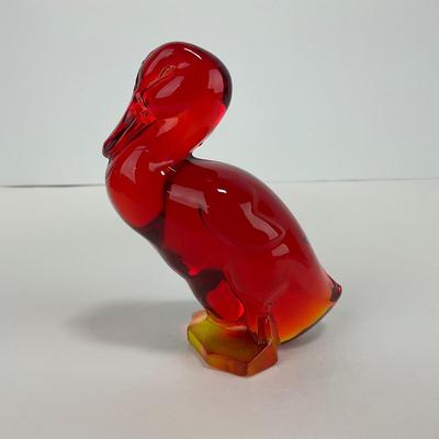 -272- VIKING | Mid Century Epic Amberina Fighting Duck | Head Up