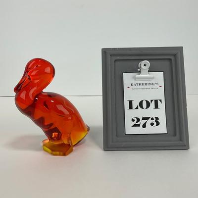 -273- VIKING | Orange Amberina Epic Fighting Duck | Head Up