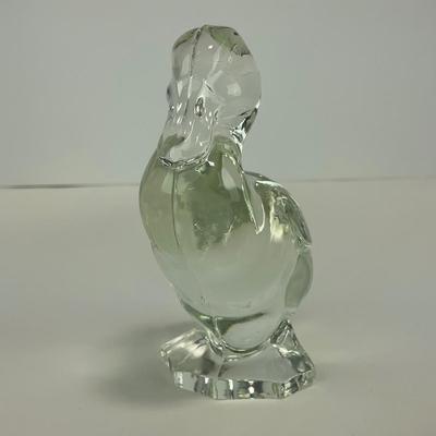 -274- VIKING | Clear Glass Epic Fighting Duck | Head Up