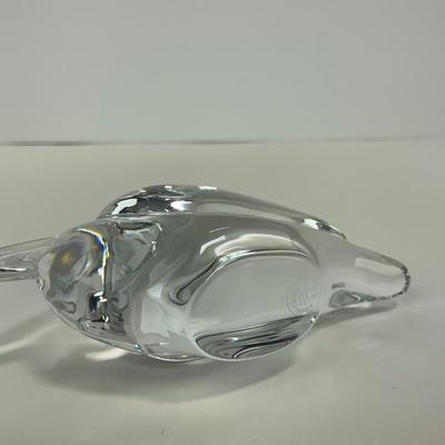 -276- BACCARAT | Clear Crystal Pelican Figure | Marked