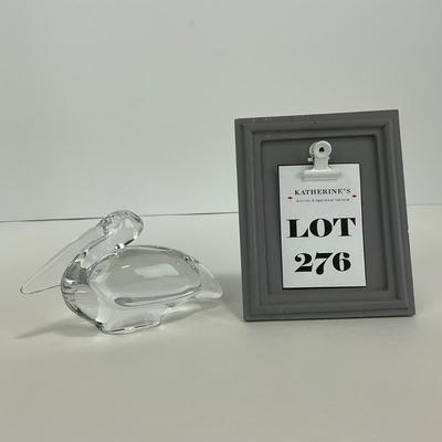 -276- BACCARAT | Clear Crystal Pelican Figure | Marked