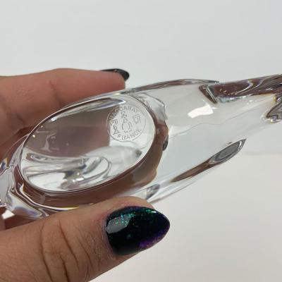 -276- BACCARAT | Clear Crystal Pelican Figure | Marked
