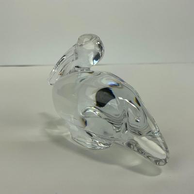 -276- BACCARAT | Clear Crystal Pelican Figure | Marked