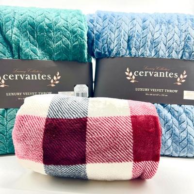 NEW Blanket Lot Of 3