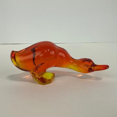 -277- VIKING | Orange Amberina Epic Fighting Duck | Head Down