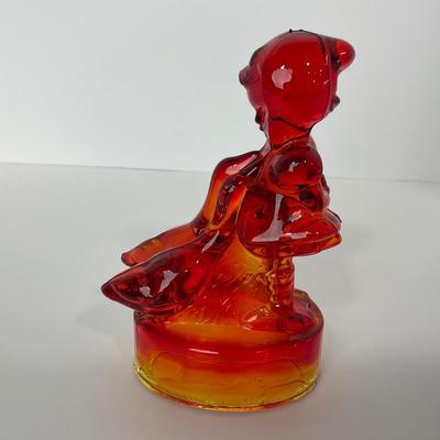-280- LE SMITH | Red Amberina Goose & Girl