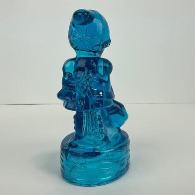 -283- LE SMITH | Blue Goose & Girl Figure