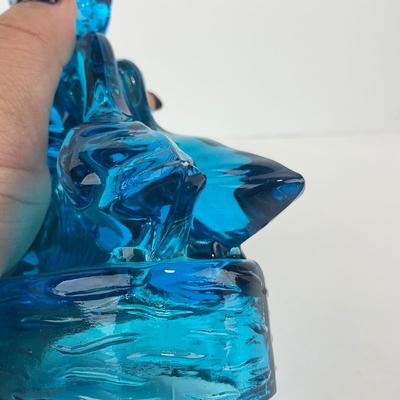 -283- LE SMITH | Blue Goose & Girl Figure