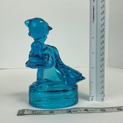 -283- LE SMITH | Blue Goose & Girl Figure