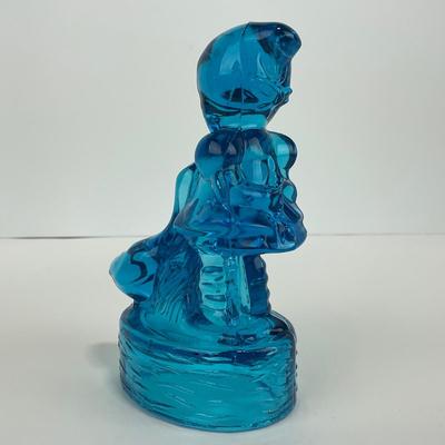 -283- LE SMITH | Blue Goose & Girl Figure