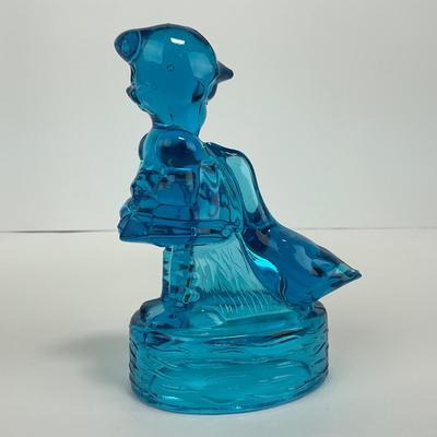 -283- LE SMITH | Blue Goose & Girl Figure