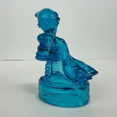 -283- LE SMITH | Blue Goose & Girl Figure