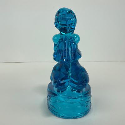 -283- LE SMITH | Blue Goose & Girl Figure