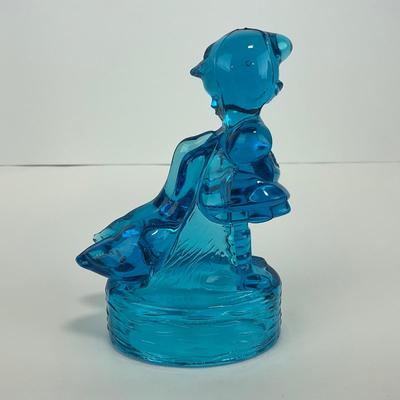 -283- LE SMITH | Blue Goose & Girl Figure