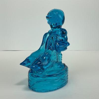-283- LE SMITH | Blue Goose & Girl Figure