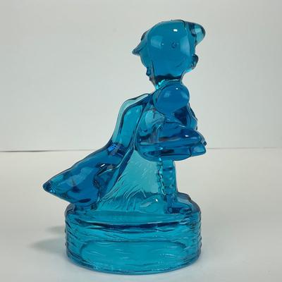 -283- LE SMITH | Blue Goose & Girl Figure