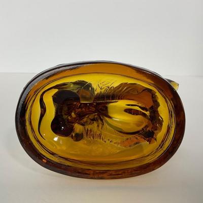 -284- LE SMITH | Amber Goose & Girl Figure