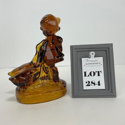 -284- LE SMITH | Amber Goose & Girl Figure