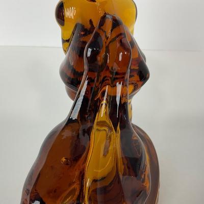 -284- LE SMITH | Amber Goose & Girl Figure