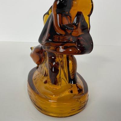 -284- LE SMITH | Amber Goose & Girl Figure