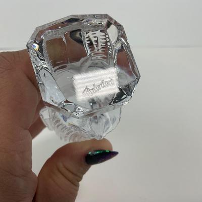 -286- WATERFORD | Clear Glass Crystal Penguin Figure | Marked