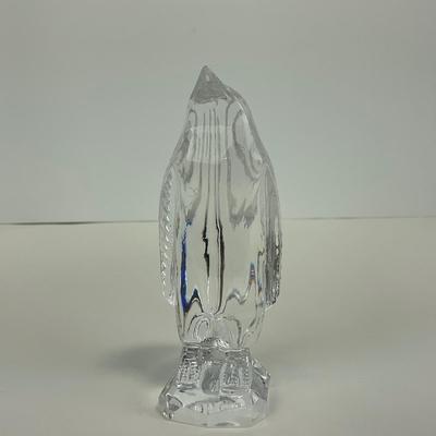 -286- WATERFORD | Clear Glass Crystal Penguin Figure | Marked