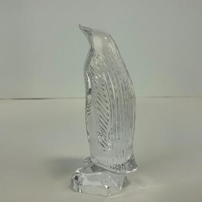 -286- WATERFORD | Clear Glass Crystal Penguin Figure | Marked