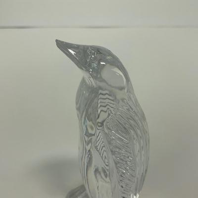 -286- WATERFORD | Clear Glass Crystal Penguin Figure | Marked