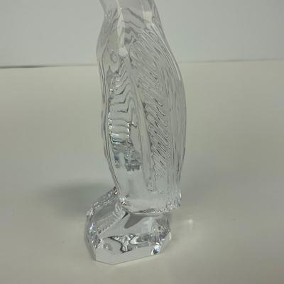 -286- WATERFORD | Clear Glass Crystal Penguin Figure | Marked