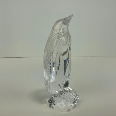 -286- WATERFORD | Clear Glass Crystal Penguin Figure | Marked