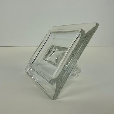 -287- HEISEY | Clear Glass Horsehead Figural Cigarette Box
