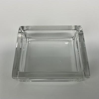 -287- HEISEY | Clear Glass Horsehead Figural Cigarette Box
