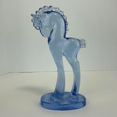 -288- MOSSER | Ice Blue Trojan Horse Figure