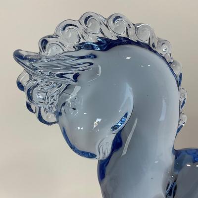 -288- MOSSER | Ice Blue Trojan Horse Figure