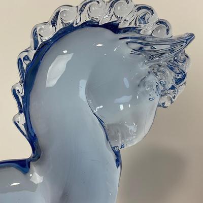 -288- MOSSER | Ice Blue Trojan Horse Figure