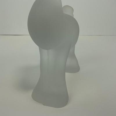 -289- HEISEY | By Imperial Frosted Glass Filly Horse Figure | Marked