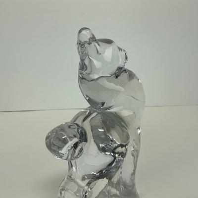 -290- HIESEY | By Imperial Clear Glass Filly Horse Figure | Marked