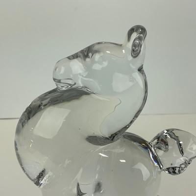 -290- HIESEY | By Imperial Clear Glass Filly Horse Figure | Marked