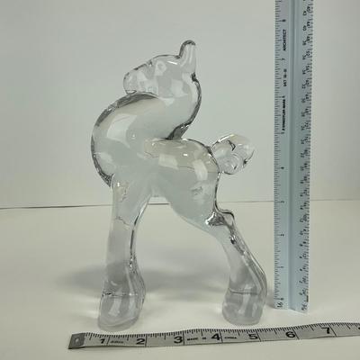 -290- HIESEY | By Imperial Clear Glass Filly Horse Figure | Marked