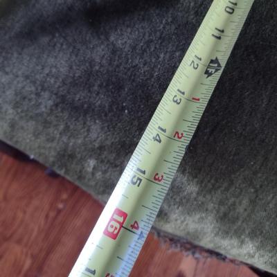 Antique Dark Walnut French Style Sitting Chair with Upholstered Seat