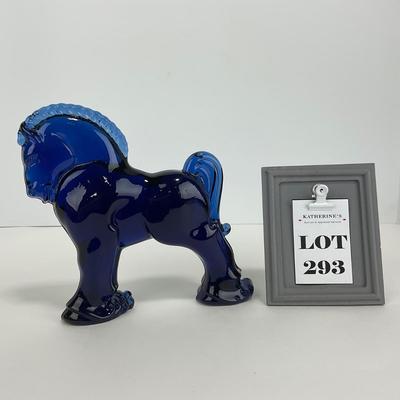 -293- LONGABERGER | Heisey Mosser Cobalt Blue Marked Clydesdale