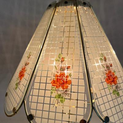 4 Way Pink Floral Touch Lamp