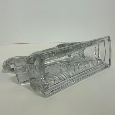 -298- LE SMITH | Clear Glass Running Stallion Bookend Figure