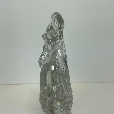 -306- COLLECTIBLE | Clear Glass Rooster Figure
