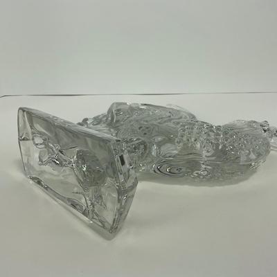 -306- COLLECTIBLE | Clear Glass Rooster Figure